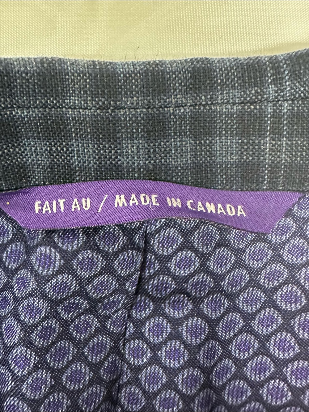 Ted Baker Navy and Black Checked Sport Coat - Picture 5 of 6